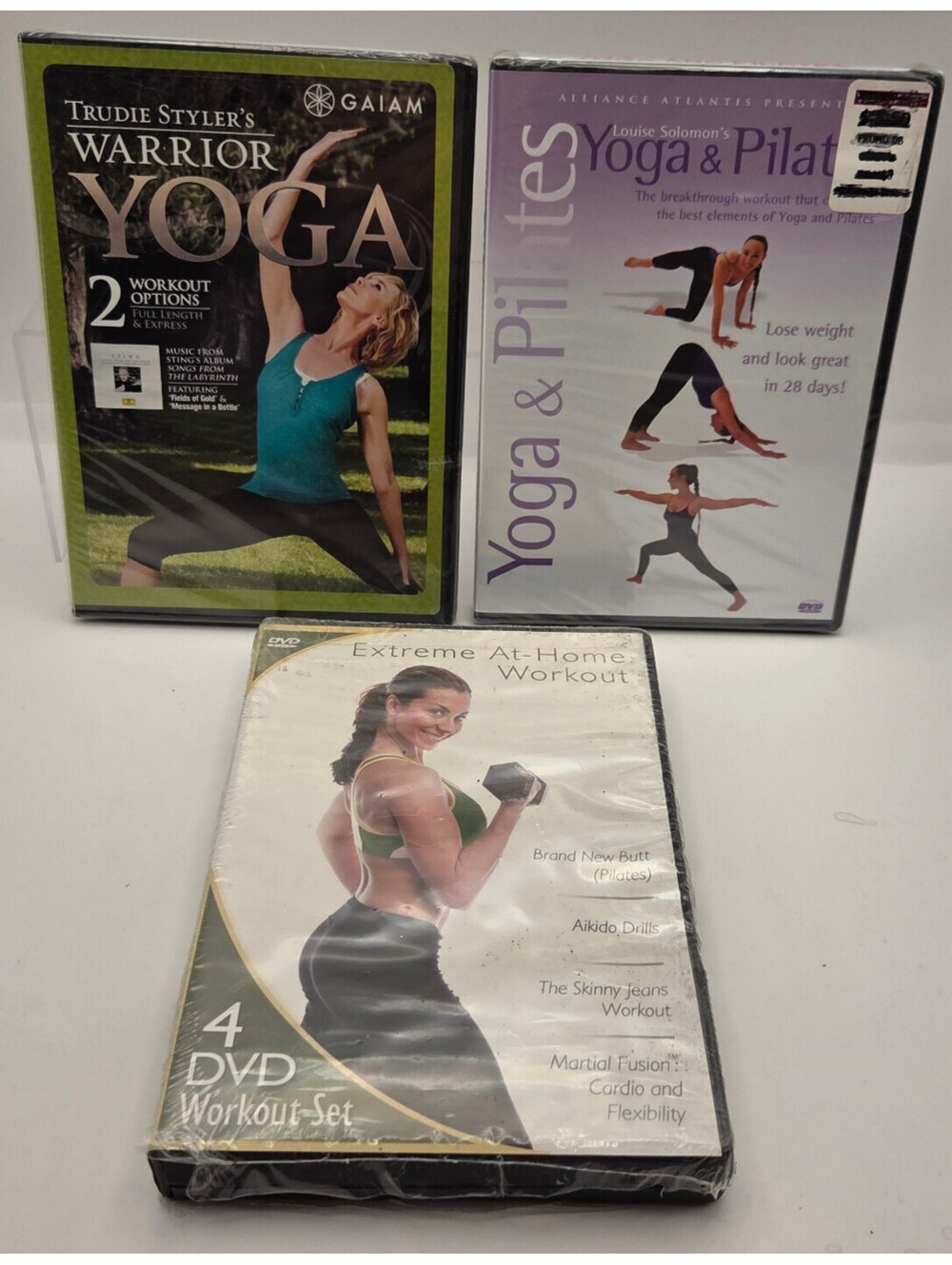 Yoga Pilates Workout DVD Bundle Sealed Trudie Styler Gaiam 6 Disc Set Fitness